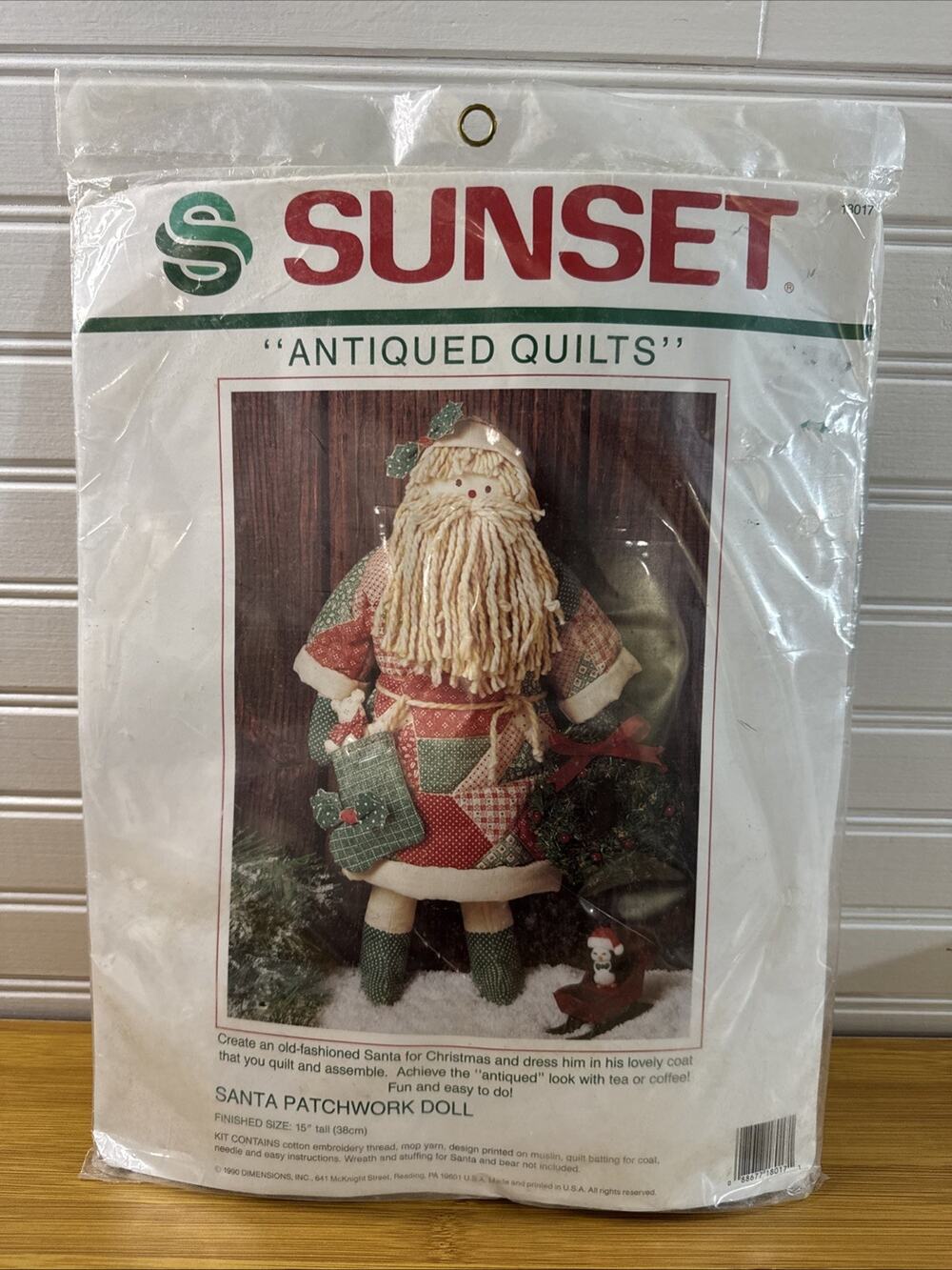 Antiquated Quilts Santa Patchwork Mop Doll Kit 18017 Sunset Dimensions NIP Craft